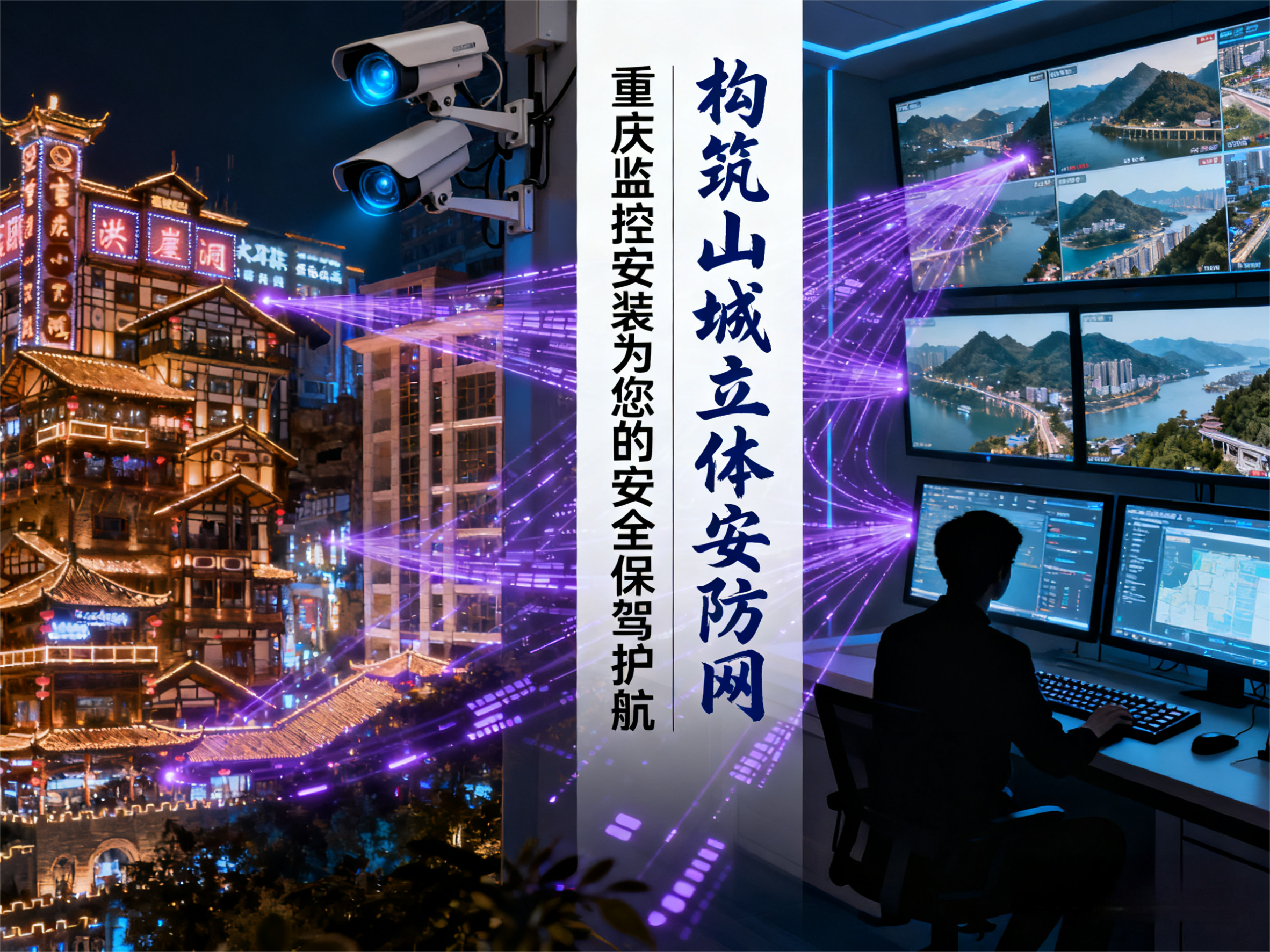 构筑山城立体安防网，重庆监控安装为您的保驾护航